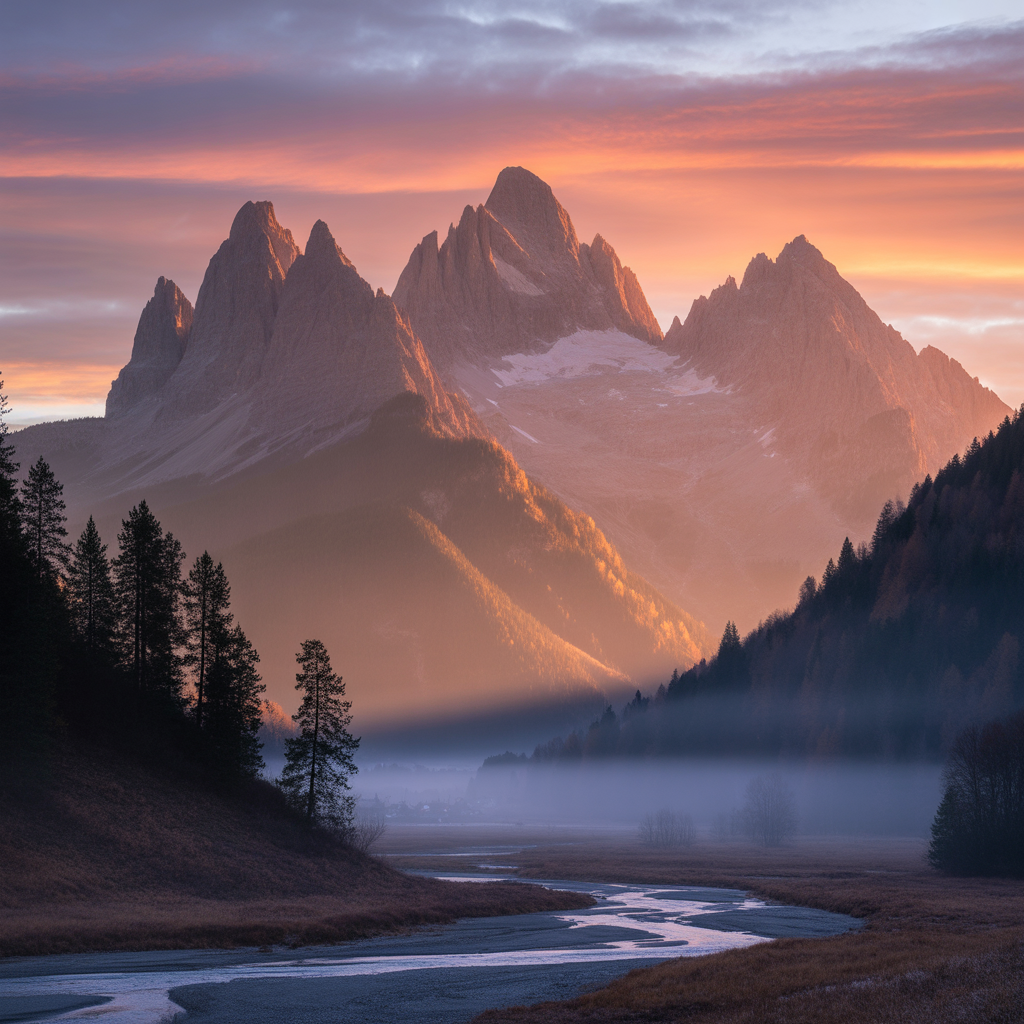 Paysage montagneux inspirant